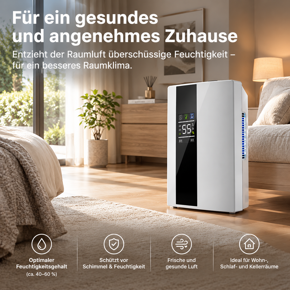 Dryva – Luftentfeuchter gegen Feuchtigkeit