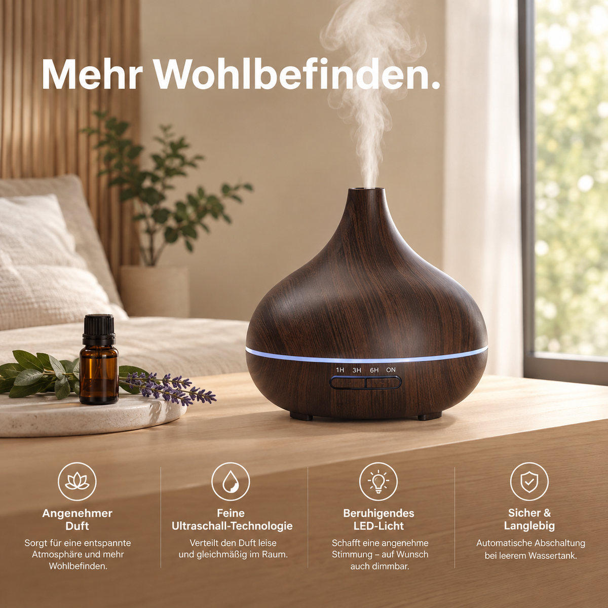 PureAura – Aroma Diffuser & Luftbefeuchter